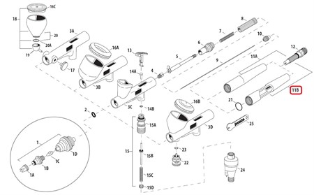 HP-CM B2/C2/SB2 Preset Cap Handle Set